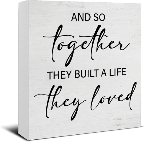 Valentines Day Sign Decor Happy Valentine Romantic Wood Block Sign Home Living Room Bedroom Desk Table Shelf Decoration Romantic Gift in Saudi Arabia