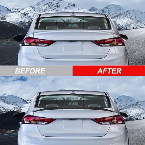cciyu Highkick Rear Trunk Lip Spoiler Wing Fits for 2015-2018 for Hyundai Elantra AD pre-Facelift Racing Trunk Spoiler(ABS Glossy Black) in Saudi Arabia