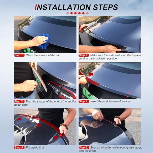 cciyu Highkick Rear Trunk Lip Spoiler Wing Fits for 2015-2018 for Hyundai Elantra AD pre-Facelift Racing Trunk Spoiler(ABS Glossy Black) in Saudi Arabia
