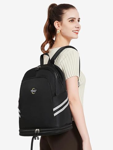 Women's Gym Backpack Small Gym Bag with Expandable Shoe Compartment Water Resistant Travel Backpack in Saudi Arabia