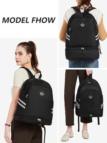 Women's Gym Backpack Small Gym Bag with Expandable Shoe Compartment Water Resistant Travel Backpack in Saudi Arabia
