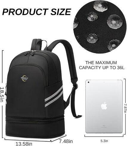 Women's Gym Backpack Small Gym Bag with Expandable Shoe Compartment Water Resistant Travel Backpack in Saudi Arabia