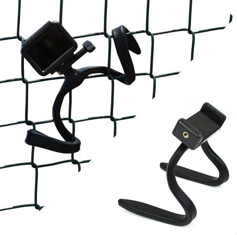 Fence Mount Chain Link Fence Mount for Action Camera Phone, Flexible Mount Clamp Selfie Pole Gooseneck Mount for GoPro, Insta360,AKASO, DJI Osmo Action, Phone in Saudi Arabia