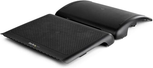 StarTech.com Under Desk Foot Rest - 18in x 14in - Adjustable Height and Angle - Foot Stool - Footrest for Desk - Office Foot Rest (FTRST1), Black in Saudi Arabia