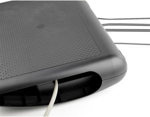 StarTech.com Under Desk Foot Rest - 18in x 14in - Adjustable Height and Angle - Foot Stool - Footrest for Desk - Office Foot Rest (FTRST1), Black in Saudi Arabia