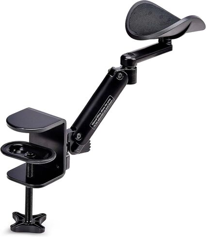 StarTech.com Under Desk Foot Rest - 18in x 14in - Adjustable Height and Angle - Foot Stool - Footrest for Desk - Office Foot Rest (FTRST1), Black in Saudi Arabia