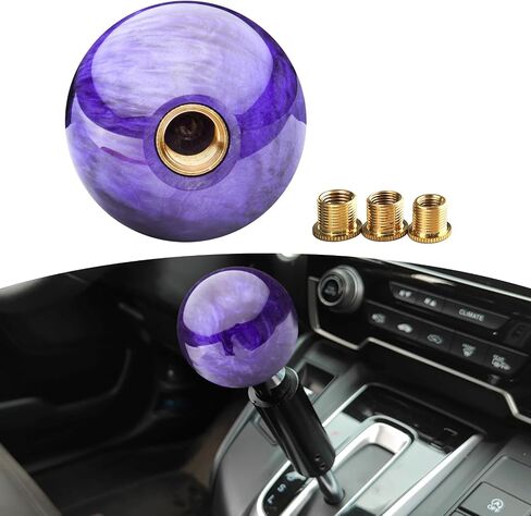 1 PC Automotive Modification Personalized Gearshift Head, Nebula Round Spherical Shift Knob, Automotive Manual or Electric Shift Knob, Universal for Most Cars (Blue) in Saudi Arabia