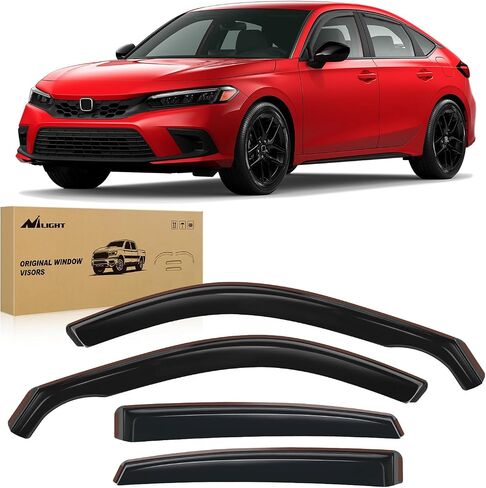 Nilight Durable in Channel Rain Guards for Honda CRV 2017 2018 2019 2020 2021 2022 Window Deflectors,Vent Window Visors-4pcs in Saudi Arabia