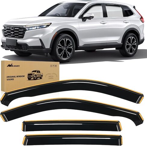 Nilight Durable in Channel Rain Guards for Honda CRV 2017 2018 2019 2020 2021 2022 Window Deflectors,Vent Window Visors-4pcs in Saudi Arabia