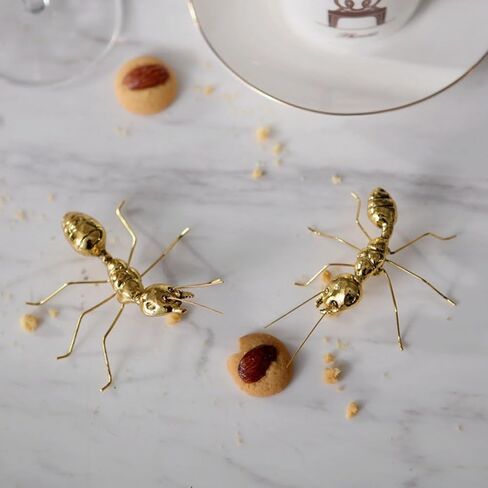 PRETYZOOM Figurine Home Decor Brass Decor Table Decor Mini Ant Statue Animal Paperweight Home Accents Decor Brass Feng Shui Statue Gold Trim Miniature Toy Alloy in Saudi Arabia