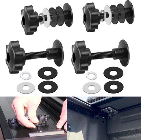 4 Set 254A0001 Tonneau Cover Clamp Service Kit - Elevator Bolt Assembly, Fit for Hard Folding Truck Bed Tonneau Cover, Universal Fit in Saudi Arabia