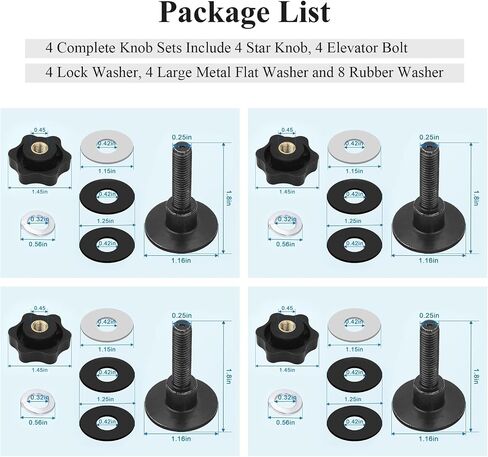 4 Set 254A0001 Tonneau Cover Clamp Service Kit - Elevator Bolt Assembly, Fit for Hard Folding Truck Bed Tonneau Cover, Universal Fit in Saudi Arabia