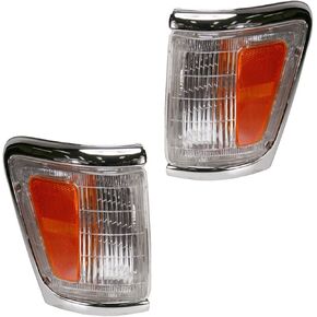 TRQ Corner Light Set Compatible with 1992-1995 Toyota Pickup