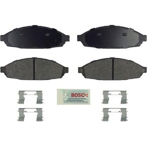 BOSCH BE931H Blue Ceramic Disc Brake Pad Set With Hardware - Compatible With Select Ford Crown Victoria; Lincoln Town Car; Mercury Grand Marquis, Marauder; FRONT
