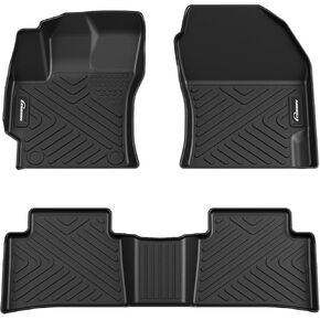 Floor Mats for 2014-2019 Toyota Corolla Sedan, TPE All Weather Custom Fit Front 1st & 2nd Row Floor Liner (not fit for Hatchback)