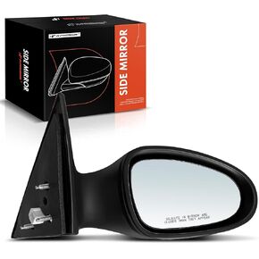 A-Premium Passenger Side Power Door Mirror - Compatible with Nissan Altima 2005-2006 - Heated Non-Folding Black Outside Rear View Mirror - Replace# 96301ZB170