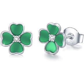 Flower Stud Earrings, S925 Sterling Silver earrings Dainty Flower Stud Earrings Cute Hypoallergenic Earrings Minimalist Jewelry for Women Ladies