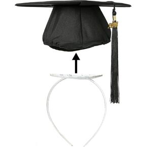 Graduation Cap Headband, Firm Anti-fall Hair Band for Graduation Cap, Hat Accessories for Graduates, Students, Girls