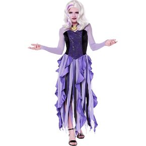 Spirit Halloween The Little Mermaid Kids Ursula Costume | Officially Licensed | Disney Villains Costume | Ursula Cosplay
