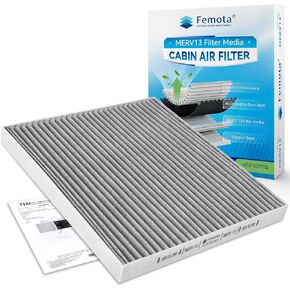 Tested MERV 13 Cabin Air Filter with Activated Carbon, CF10371 for Cadillac CTS (2003-2013), SRX (2004-2009), STS (2005-2011), Replace: #19130403.