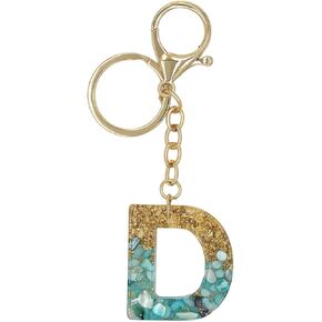 Fashion Alphabet Initial Letter Keychain Key Ring for Purse Handbags Women