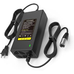 24V 5A Battery Charger for GoGo Mobility Scooter - 24V 5000mA Fan Cooled Quick Charger (3-Pin XLR Connector) for Pride Mobility, Drive Medical, GoGo Elite Traveller, Jazzy Chair, Lakematic, ShopRider