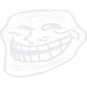 Internet Troll Face Meme - 6.0"x4.8" - Vinyl Decal Sticker