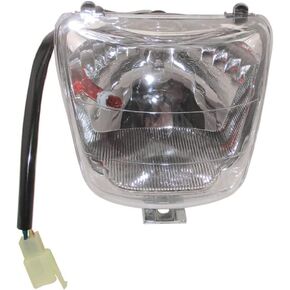 DJ-Motor 12V 35W ATV Front Headlight Silver For 50cc 70cc 90cc 110cc ATV Chinese Quad 4 Wheeler Taotao 110B Veloz ATV-06 Coolster 3050C