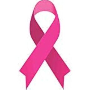 StickerTalk Breast Cancer Ribbon Vinyl Sticker, 3 inches by 5 inches