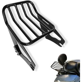 حامل أمتعة مزدوج قابل للفصل، حامل تثبيت متوافق مع 2009-2024 Harley Touring Road King Ultra CVO Limited Street Glide Road Glide Electra Glide أسود