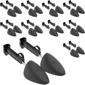 Women’s Black Plastic Shoe Tree Set (10 Pairs) – Robust Practical Boot & Shoe Stretchers