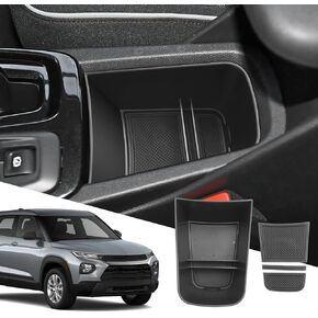 SXCY for 2021-2024 2025 Chevy Trailblazer Accessories for 2024 2025 Chevrolet Trailblazer Center Console Organizer for 2024 2025 Chevy Trailblazer Armrest Front Console Organizer(Black)