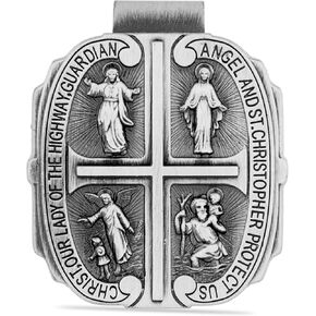 Catholic Visor Clip for Protection While Driving | Makes a Great Gift for Teens and New Drivers | More Than 10 Designs Available