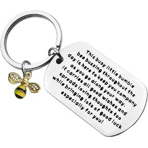 Xiahuyu Bee Gifts for Women Men Bee Keychain Honey Bee Jewelry Bumble Bee Gifts Christmas Birthday Gifts Encouragement Gifts for Friends Family Bee Lover