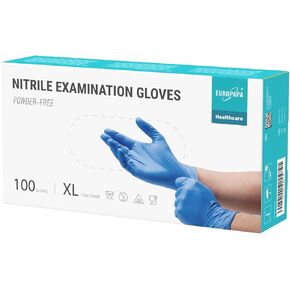 EUROPAPA Nitrile Examination Gloves, Pack of 100