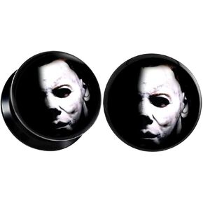 (1 Pair) Flesh tunnel Screw On Gauge Ear Piercing available size 2g (6mm) to 1 3/16" (30mm)