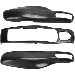 Fydun Car Key Fob Cover Shell Protector Key Fob Cover Assembly 3 Parts for Panamera Cayenne Cayman 911 718(Green)