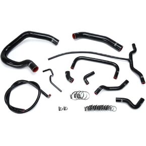 HPS 57-1661-BLK Black Silicone Radiator and Heater Hose Kit Coolant, 1 Pack