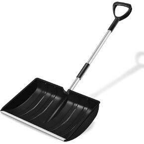 Large Snow Shovel for Driveway: 2024 New 52-Inch Snow Shovels for Snow Removal Lightweight Portable Plastic Aluminum Blade Shovel for Garden Car Camping