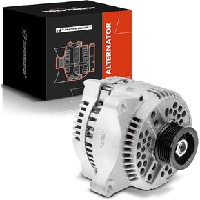 A-Premium Alternator Compatible with Ford E150 E250 2004-2008, E350 E450 Super Duty, Crown Victoria, Thunderbird & Lincoln Town Car 92-95 & Mercury Cougar, 4.6L 5.4L 6.8L, 12V 130A CW 6-Groove Pulley