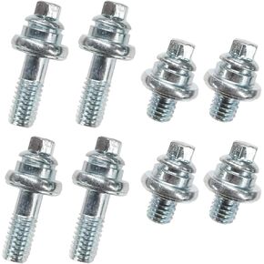 8 PCS Car Side Post Battery Terminal Bolts, Car Battery Terminal Connector, 2 Different Lengths Standard Battery Bolts, 3/8''-16 Universal Extender Stud Replacement Kits