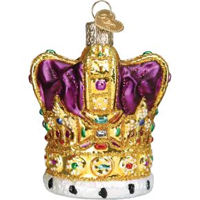 Old World Christmas King's Crown Glass Blown Ornament for Christmas Tree