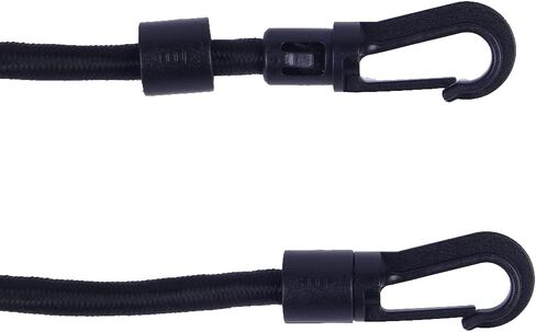 Thickened 0.3" Bungee Shock Cord, Elastic Kayak Stretch String Shock Cords Rope with Hooks for Kayak Boat Camping Accessories Indoor&Outdoor Activities (65.60 Ft Rope + 40 Hooks) in Saudi Arabia