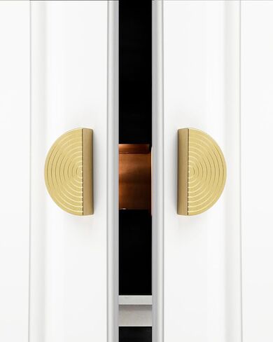 Brass Cabinet pulls Brushed Drawer pulls Modern Gold Cabinet pulls Cabinet Handles Drawer Handles for Dresser Closet (2Pack-5.7inch Polygon) in Saudi Arabia