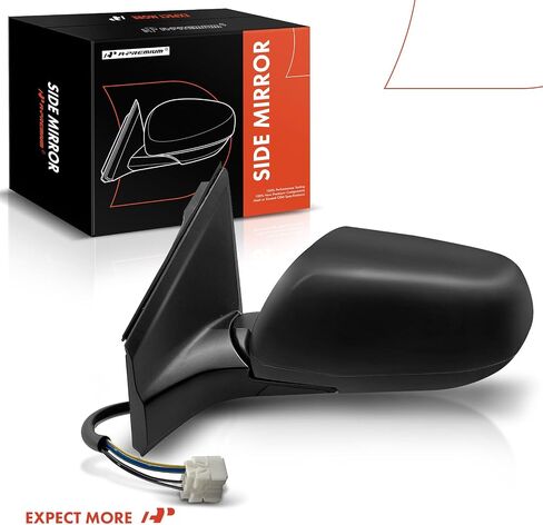 A-Premium Passenger Side Power Door Mirror - Compatible with Honda CR-V 2012 2013 2014 2015 2016 - Heated Manual Folding Black Outside Rear View Mirror - Replace# 76208-T0A-A21 in Kuwait