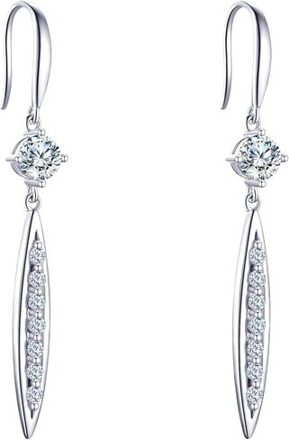 Earrings for Women, Anniversary Birthday Gifts for Wife Girlfriend, 1-2 Carat Moissanite Earrings, Anniversary Jewelry Present for Wife, Birthday Christmas Valentines Gifts in Saudi Arabia