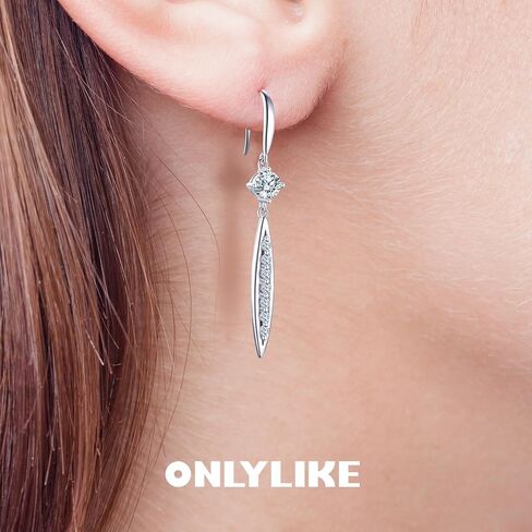 Earrings for Women, Anniversary Birthday Gifts for Wife Girlfriend, 1-2 Carat Moissanite Earrings, Anniversary Jewelry Present for Wife, Birthday Christmas Valentines Gifts in Saudi Arabia
