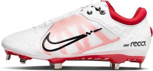 حذاء Nike Hyperdiamond 4 Elite Low Metal Softball SZ 9 أسود | أبيض in Saudi Arabia