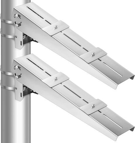 2 Pack Solar Panel Pole Mount Kit Universal Angle Adjustable Solar Panel Brackets Single Arm Pole from 5w to 50w Solar Panel in Saudi Arabia