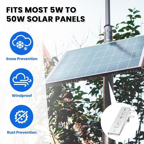 2 Pack Solar Panel Pole Mount Kit Universal Angle Adjustable Solar Panel Brackets Single Arm Pole from 5w to 50w Solar Panel in Saudi Arabia